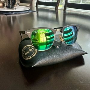 Ray-ban Green Mirror Clubmaster RB3016
